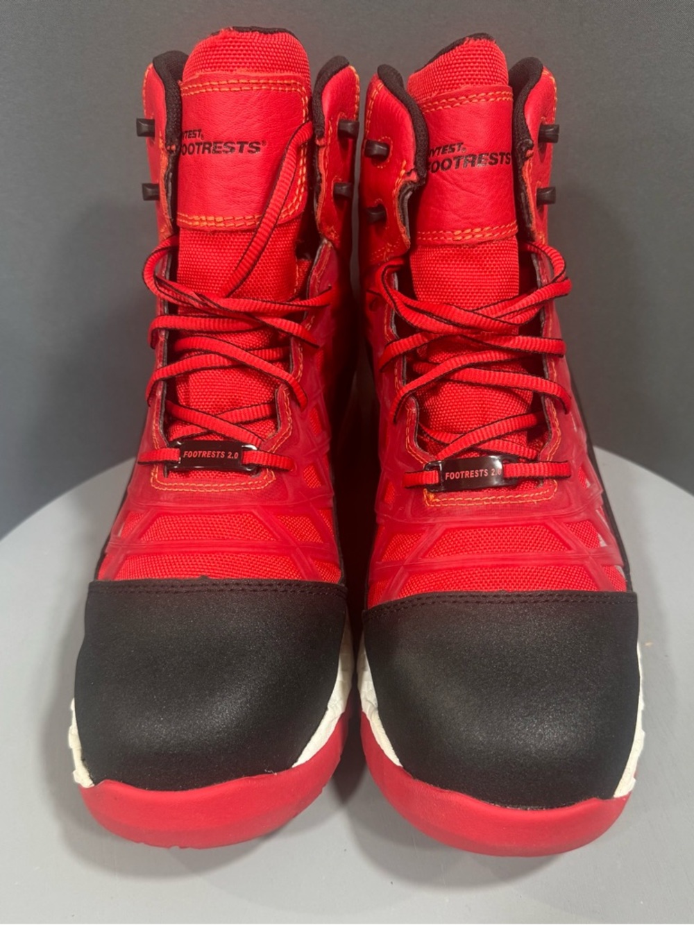Hytest Men's Red Safety Boots - High Ankle Work Boot - Picture 3 of 8